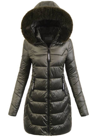 Kurtka Damska Ortalionowa Zielona B8109