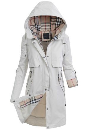 Wiosenna Parka Damska Ecru B2002