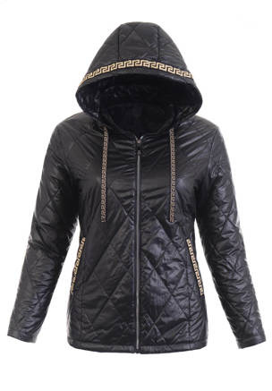 Kurtka Damska Wiosenna Czarna B8013