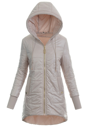 Wiosenna  Kurtka Przejściowa Damska Beżowa B8345