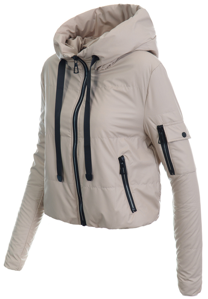 Wiosenna Parka Damska Beżowa B8246
