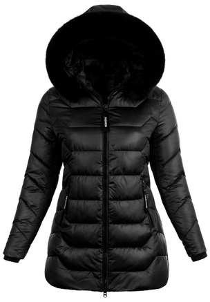 Kurtka Damska Ortalionowa Czarna B8275