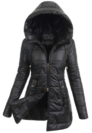 Kurtka Damska Zimowa Czarna B8396