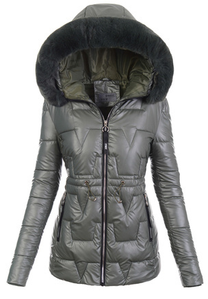 Kurtka Damska Ortalionowa Zielona B8177